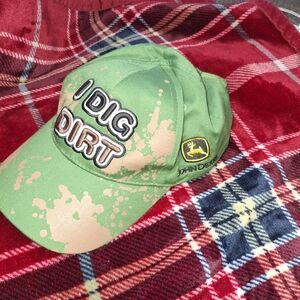 John Deere Green and Tan Cap